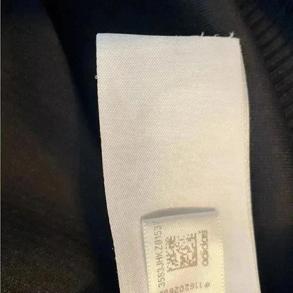 Adidas Neo black white stripes casual crewneck Long sleeve top XL - Picture 4 of 4